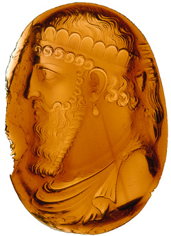 PLATE V. The Hyacinth of (the Duke of) Gotha depicting possibly King Narseh. © Paris, Bibliothèque Nationale de France, département des Monnaies, médailles et antiques, ACQ 1970.392.