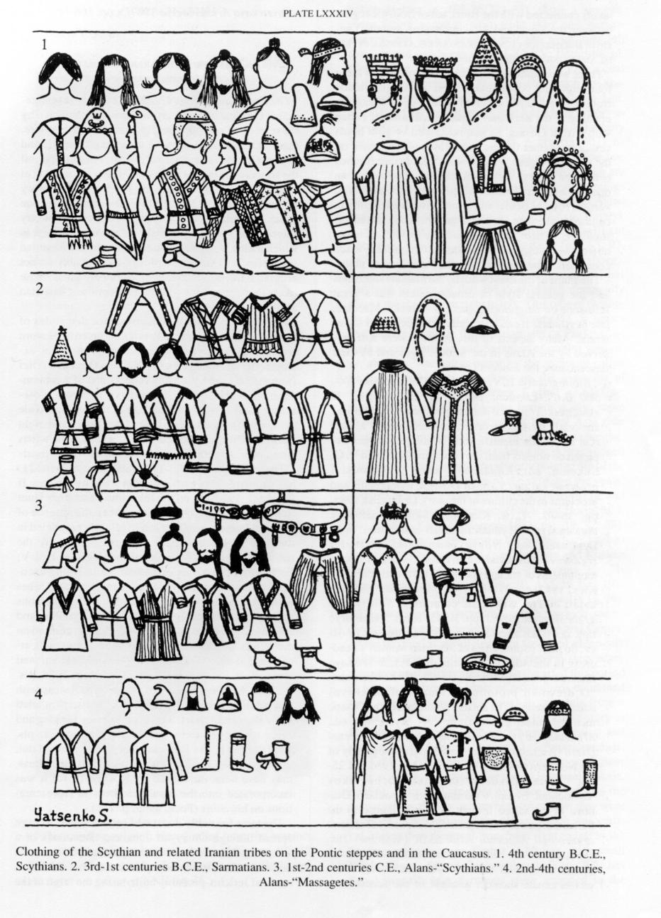 CLOTHING vii. Of the Iranian Tribes on the Pontic Steppes and in the  Caucaus - Encyclopaedia Iranica