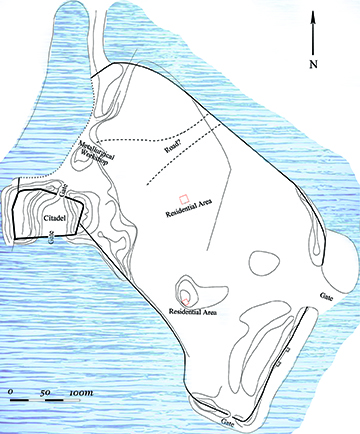 Figure 1. Preliminary site plan of Kyzyltepa (courtesy of the author).