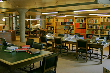 PLATE II. The old Oriental reading room of Leiden University Library in its new building at Witte Singel. Situation as of 17 July 2004 (has since changed). Photograph courtesy of the author.