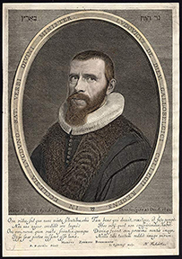 PLATE III. Portrait of Ludovicus de Dieu (1590-1642), the author of Rudimenta linguae Persicae (1639). Portrait by P. Dubordieu, copper engraving by I. Suyderhoef, published by H. Focken, ca 1650. Private collection (The Print Collector), The Netherlands.
