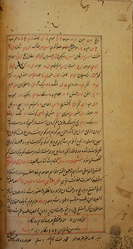 PLATE XII. Last page of Alfāẓ-e adwiya, the pharmacopeia by Nur al-Din Moḥammad ʿAbd-Allāh b. Ḥakim ʿAyn-al-Molk Širāzi, composed in 1038/1628-29 and dedicated to the Mughal emperor Šāh Jahān (r. 1037-1068/1628-57). The manuscript comes from India and is undated, but it may have been copied in the 12th/18th century. MS Leiden Or. 22.686, f. 521b. Photograph courtesy of the author.