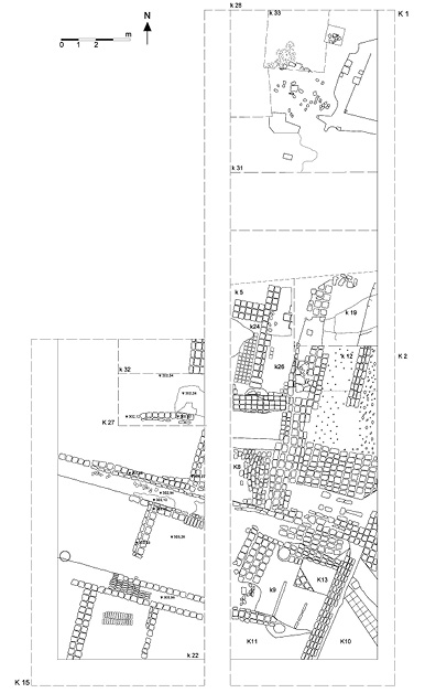 Figure 4. Site plan of the Parthian/Sasanian administrative building in Area B-East (© MAFQS).